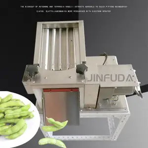 Máquina de enfeite de grãos de soja 50 kg/h, triturador de peixes verdes para preço/automático