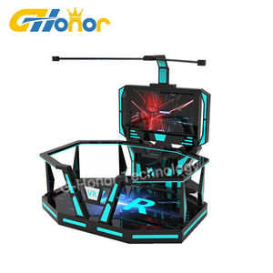 สวนสนุกเทคโนโลยี <span class=keywords><strong>Vr</strong></span> อุปกรณ์แพลตฟอร์มอวกาศเสมือนจริง 9d เดินและเครื่องเกมจําลองการยิง <span class=keywords><strong>vr</strong></span> - Product Image 2