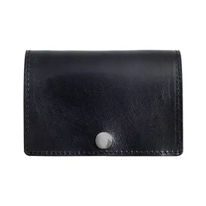 Factory adalah penjual terlaris untuk pria & amp wanita dompet minimalis desain ramping pemblokir RFID dompet kulit saku depan