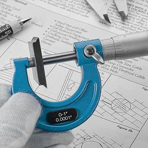 4 Stuks <span class=keywords><strong>Micrometer</strong></span> Set, 0-<span class=keywords><strong>25</strong></span>/<span class=keywords><strong>25</strong></span>-50/50-75/75-100Mm Machinist Buiten <span class=keywords><strong>Micrometer</strong></span> Meetgereedschap Professionele Machinist Gereedschapset - Product Image 3