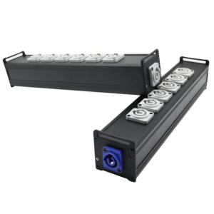 Indústria Metal Shell Azul 20A 1 Entrada Cinza 20A Saída para 10A 4 6 Cinza Saída Powercon Soquete para Iluminação de Palco Equipamentos de Áudio - Product Image 2