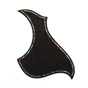 Tùy chỉnh tự dính mun và gỗ hồng mộc Guitar Pickguard tấm Acoustic gỗ Guitar Pickguard với trang trí r Mô hình