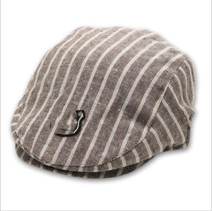 Vente en gros de haute qualité printemps et automne bébé garçons casquette à rayures bébé <span class=keywords><strong>béret</strong></span> en coton - Product Image 3