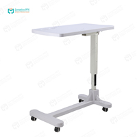 MDK CZ-601 de lit d'hôpital réglable en hauteur Table de patient médical Table de chevet mobile avec roues verrouillables