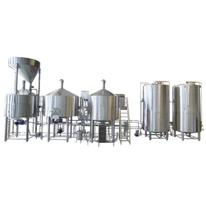 2BBL 5BBL 10BBL 20BBL complete craft beer brewing system manufacturer bottle can filling turnkey commercial brewery equipment