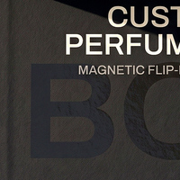 Boîte cadeau personnalisée noire pour eau de parfum et boîte de présentation magnétique pour parfum avec boîte en papier parfumé pour emballage de parfum