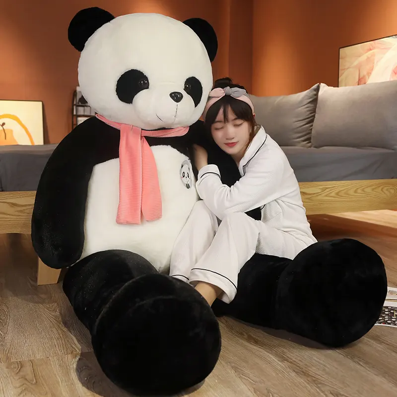 Custom Pluche Speelgoed Schattige Pop Knuffel Dier Gigantische Teddybeer Verjaardag Panda Pluche Geschenken Voor Kinderen Unisex Vacuüm Verpakking Rytanda