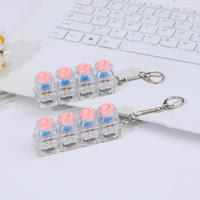 Press Stress Relief Claw Keycap Mechanical Keyboard Soft Silicone Keychain Button Decompression Windmill Key Pendant