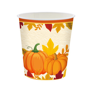 Juego de Platos, Vasos, Servilletas y Utensilios Desechables con Diseño de Hojas de Arce y Calabazas para el Festival de la Cosecha, Reuniones Familiares y Acción de Gracias - Product Image 5