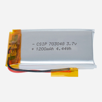 Batterie Li-Polymère 703048 3.7v 1000mAh 1200mAh LP703048 1000mAh Lipo Pouch Batterie Lithium-Ion Polymère pour Mini Haut-Parleur