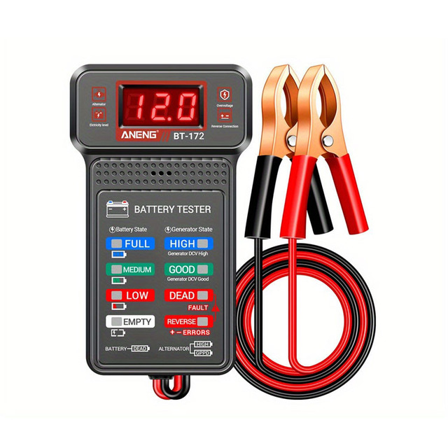 BT172 Car Battery Tester Multi-function Detector 12V Battery Start test Car 12V Digital Charging System Analyzer
