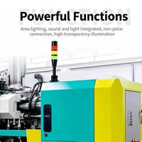 Tour de signalisation industrielle LED multi-étagères à trois couleurs, haute luminosité, avec avertisseur sonore et optique pour atelier