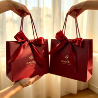 Sacs de transport de luxe personnalisés à prix compétitif en gros de Chine, sacs cadeaux portables pour vêtements, sacs fourre-tout colorés pour chaussures et vêtements
