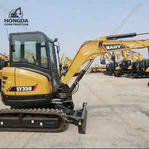 Mini-excavatrice sur chenilles d'occasion de marque chinoise Sany SY35U, moteur PLC, pompe, boîte de vitesses, 3,5 tonnes, faible nombre d'heures de travail, garantie 1 an - Product Image 3