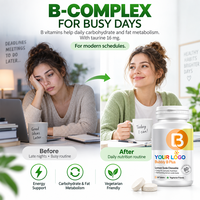 OEM ODM Vitamine B Complexe Comprimés à Croquer Saveur Citron Soda Complément Alimentaire Nutrition Quotidienne Marque Privée Vitamine B Vente en Gros