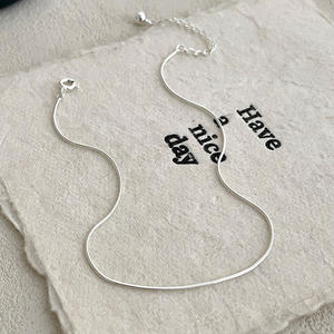 Cadena de Tobillo Simple de Plata de Ley 925 con Diseño de Serpiente para Mujer - Product Image 4