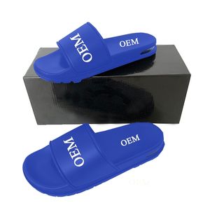 Tongs pour femmes de haute qualité une sangle de couleur blanche classique confortable Logo personnalisé hommes PVC pantoufles à glissière - Product Image 2