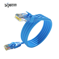 Cable de Red Ethernet Gigabit LAN CAT6 Azul de 1M de SIPU (PJ45), Cable de Conexión UTP Compatible con CAT5 y CAT5e
