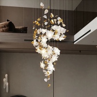 Lustres sur mesure de grande taille, modernes et luxueux, pour salon, hôtel, loft, villa, hall, escalier, lampe suspendue