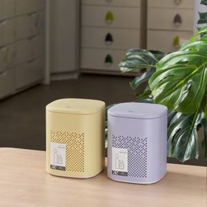 Cubo de Basura Portátil Mip con Apertura a Presión, 4L, Cilíndrico, para Uso en Interiores, Oficina, Hogar, Dormitorio - Product Image 3