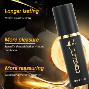 COKELIFE 12ML Mens Timing Spray OEM Brand Promescent Climax Control Male L Asting Ejaculation Spray Manufacture Delay Condom