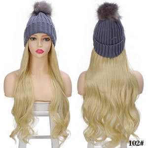 BOBO Hair-Peluca de cabello sintético para mujer, pelo largo ondulado liso, color negro y marrón, resistente al calor, extensión de cabello tejido para Otoño e Invierno - Product Image 4