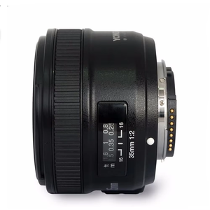 Objectif Yongnuo 35 mm OEM, objectif YN35mm F2.0, objectif grand angle fixe à mise au point automatique dorée pour 600d 60d 5DII 5D 500D 400D 650D 600D 450D - Product Image 6