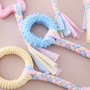 Palle Self-Hi resistenti al morso del giocattolo del molare del cane del TPR per i piccoli cuccioli grandi medi fatti di cotone di gomma in borse imballate - Product Image 3