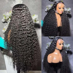 Peluca de Cabello Brasileño Remy con Frente de Encaje, Color Castaño Claro, Larga, Natural, Ondulada, al por Mayor - Product Image 2