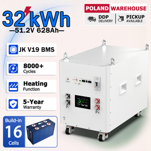Batterie au lithium EVEMB56 51,2 V 628 Ah 32 kWh LiFePO4, 8000 cycles, avec BMS JK 300 A pour stockage d'énergie, en stock en Pologne, livraison DDP - Product Image 1