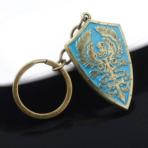 14 Designs Porte-clés en métal modèle bouclier DS Souls, style vintage pour homme, pendentif pour clé de voiture - Product Image 4