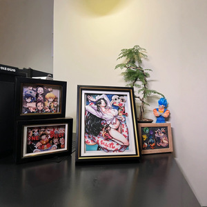 Escultura de papel <span class=keywords><strong>Manga</strong></span> 3D Artesanías que brillan en TikTok y Shopify Marco más vendido de 10 pulgadas y 9 pulgadas - Product Image 5