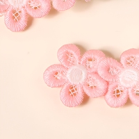 Jepit Rambut Anak Bahan Satin Floral Musim Semi Panas Ramah Lingkungan dari Poliester
