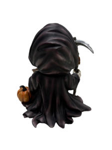 Nouveau design fantôme festival Halloween résine décoration figurine mort faucheuse tenant la statue de faux - Product Image 4