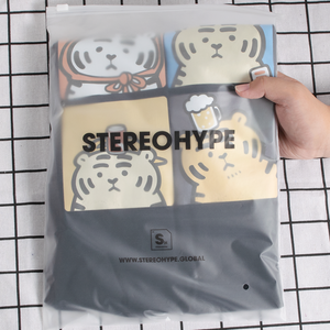 Hai Mặt Mờ cao rõ ràng tùy chỉnh in phòng tập thể dục <span class=keywords><strong>Ziplock</strong></span> Zip khóa túi bao bì vận chuyển Frosted Dây Kéo Túi cho quần áo - Product Image 5