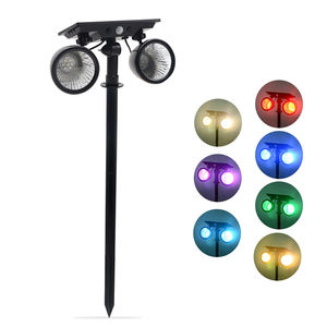 Lampe solaire à capteur de mouvement de haute qualité pour extérieur, jardin, 2200 mA, 3,7 V, étanche, 9 LED, alimentée par énergie solaire, pour mur, allée, pelouse, cour - Product Image 2