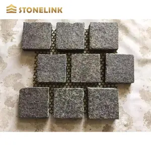 Bazalt taş açık granit kaldırım taşı alevli G603 gri granit yer karoları