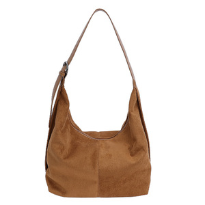 Bolso de imitación de gamuza de gran capacidad, de PU, para otoño/invierno, informal, de un solo hombro, de alta gama, de color liso, para llevar bajo el brazo, <span class=keywords><strong>al</strong></span> <span class=keywords><strong>por</strong></span> <span class=keywords><strong>mayor</strong></span>. - Product Image 5