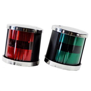 Feu de navigation Isure 12-24V en acier inoxydable 91x68mm, profil bas, accessoire pour bateau et yacht - Product Image 1