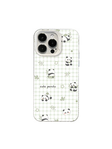 Custodia Trasparente in TPU con Fantasia Scozzese <span class=keywords><strong>Verde</strong></span> Fresca e Simpatico Panda, <span class=keywords><strong>Cover</strong></span> Antiurto per <span class=keywords><strong>iPhone</strong></span> 17 16 15 14 13 <span class=keywords><strong>Pro</strong></span> <span class=keywords><strong>Max</strong></span> - Product Image 6