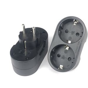 Europäischer zu Schuko France Stecker adapter 2 in 1 16A Typ E zu Typ F Konverter Multifunktions-Funk verlängerung stecker - Product Image 2