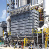 Système de dépoussiérage centralisé à jet pulsé pour usine industrielle de grande envergure, à haut volume d'air, en acier au carbone, 65 DBA