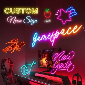Barbiere Bar negozio di affari personalizzato 3D lettera <span class=keywords><strong>Neon</strong></span> Night Club segno a buon mercato Arcade LED <span class=keywords><strong>Neon</strong></span> acrilico Logo all'aperto piedistallo segni di visualizzazione - Product Image 5