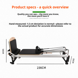 Cama Deslizante para Pilates TT Reformer, Equipo para el Hogar, Estudio de Entrenamiento Privado y Estudio de Yoga, Cama de Fitness para Ejercicios de Core - Product Image 2