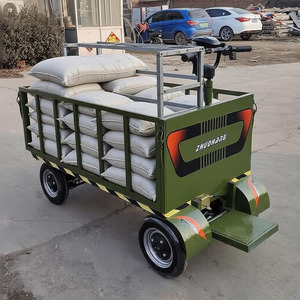 Carros de <span class=keywords><strong>Transporte</strong></span> de Plataforma de Cuatro Ruedas de Metal Resistentes con Batería, Capacidad de <span class=keywords><strong>Carga</strong></span> de 1000 kg, OEM Disponible, Gran Éxito de Ventas en EE. UU. - Product Image 2