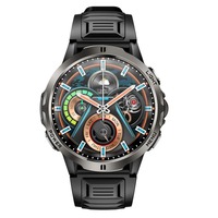 Montre connectée KT92 pour hommes, batterie grande capacité 1100 mAh, écran 1,7 pouce, lampe torche LED, boussole, étanche IPX8 3ATM, montre de sport