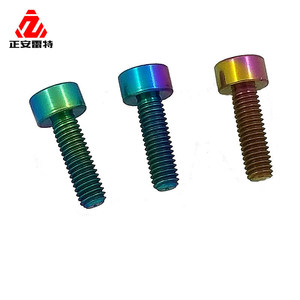 Zheng'an Leite Aluminium Metric Screws Pan Head Anodized Coating Coarse Thread <b>Fasteners</b> - Product Image 2