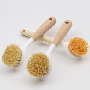 Cepillo de Sisal con Cabeza Redonda y Mango de Madera de Haya, Herramienta de Limpieza Ecológica para Cocina - Product Image 3