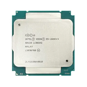 Used CPUs for Intel Xeon E5 2696V3 2696 V3 2.3GHz 18-Core Twenty-36-Thread 45MB 135W CPU Processor LGA 2011-3 E5-2696 V3