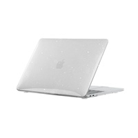 Étui de protection transparent pour ordinateur portable Apple MacBook 13/14 pouces en matériau PC, motif ciel étoilé